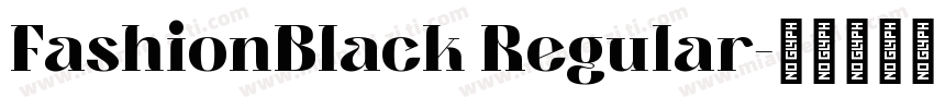 FashionBlack Regular字体转换